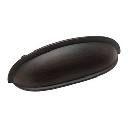 Cosmas - Cabinet Cup Pull, 3" Hole Centers - Cabinet And Drawer Knobs