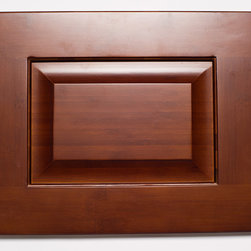 Carbonized Raised Panel Bamboo Kitchen Cabinet - Kitchen Cabinetry