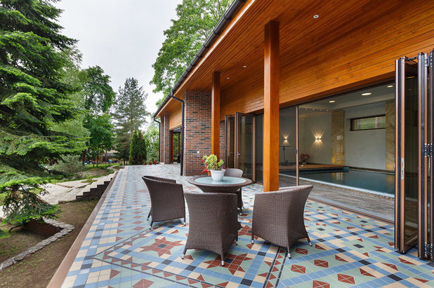 Современный Веранда by Геометрия Пространства