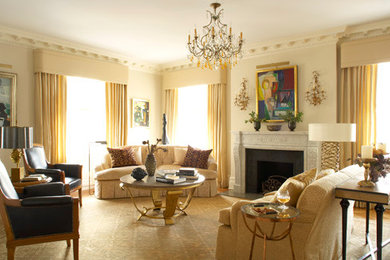 Living room - traditional living room idea in New York