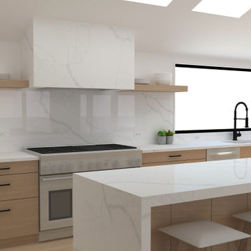 White Oak Modern Kitchen Design