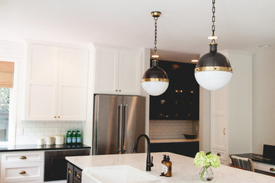 Inspiration for a transitional kitchen remodel in New York