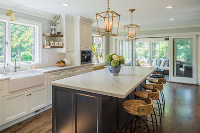 Inspiration for a transitional kitchen remodel in Other