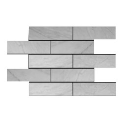 Carrara Marble Italian White Bianco Carrera 4x12 Marble Tile Honed - Home Accessories & Decor