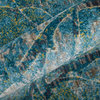 Weave & Wander Arsene Abstract Rug, Capri Blue/Yellow, 8'9"x8'9" Round