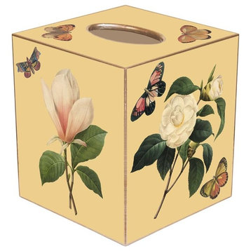 TB1-Butter Magnolia & Peony Tissue Box Cover