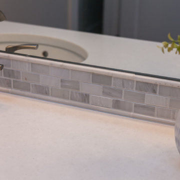 White Shaker Style Bathroom Renovation Project Denver Colorado