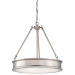 Minka-Lavery - Minka-Lavery Harbour Point Three Light Pendant 4173-84 - Three Light Pendant from Harbour Point collection in Brushed Nickel finish. Number of Bulbs 3. Max Wattage 100.00. No bulbs included. No UL Availability at this time.