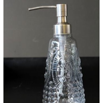 Vintage Glass Soap Dispenser