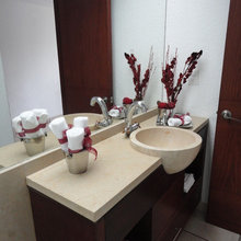 Powder room vanity