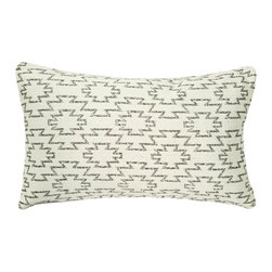 Pillow Decor - Mirador Dust Bowl Geometric Outdoor Pillow 12x19 - Outdoor Cushions And Pillows