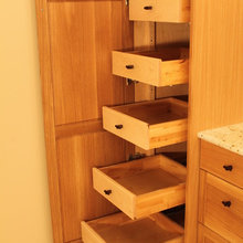 Master bath shelves