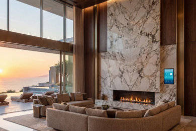 Living room - contemporary living room idea in Sacramento