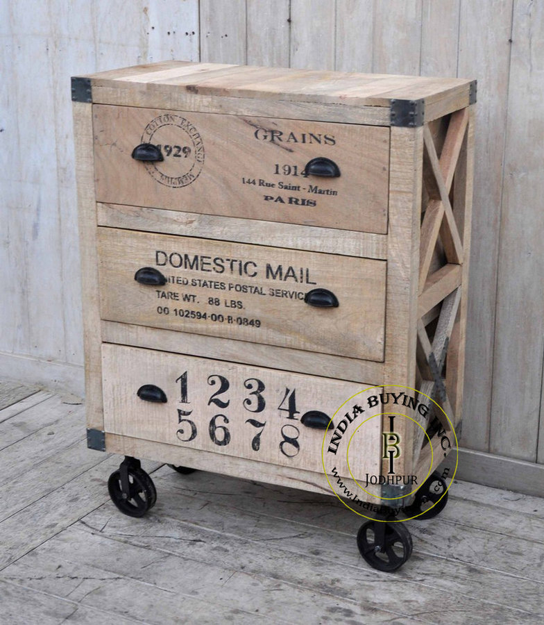 Industrial retro vintage french furniture