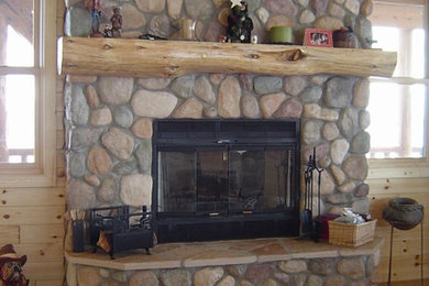 Inspiration for a rustic home design remodel in Other