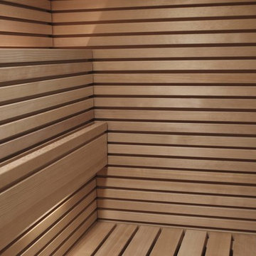 KLAFS "Pure" Sauna Cabin Interior Detail