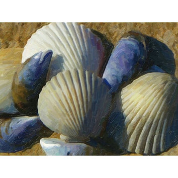 'Scallops and Mussels' Photographict Print on Wrapped Canvas