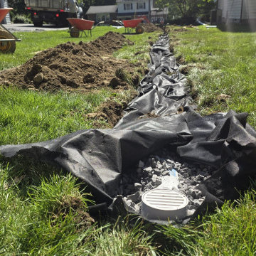 Downspout Drainage Installation - Niskayuna, NY