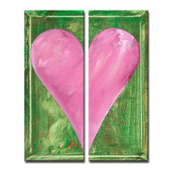 Ready2HangArt - Heartwork "Kendall" 2-Piece Canvas Art Set, 40"x16" - Prints And Posters