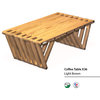 GloDea Coffee Table X36, Light Brown XQuare Outdoor Patio