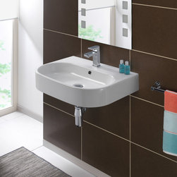 Area 24" Wall-mount or above-counter ceramic Sink - Bathroom Sinks