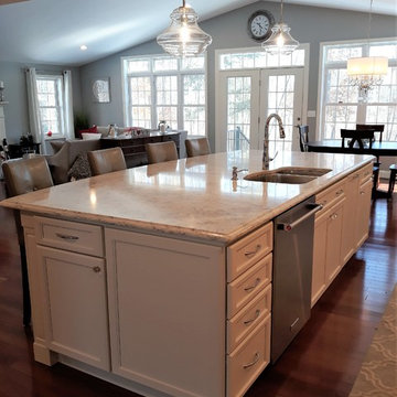 Amherst, Traditional White Kitchen & Desk