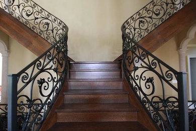 Inspiration for a timeless staircase remodel in Oklahoma City