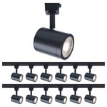 WAC Lighting - WAC Lighting Charge 10W LED Aluminum Track Head for H Track in Black (Set of 12) - The Charge 8010 track luminaire offers superior light output in a small, unobtrusive design. Developed for residential spaces and lower-mounted commercial applications.