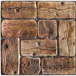 Dundee Deco - Brown Logs 3D Wall Panels, Set of 5, Covers 25.6 Sq Ft - Dundee Deco's 3D Falkirk Retro are lightweight 3D wall panels that work together through an automatic pattern repeat to create large-scale dimensional walls of any size and shape. Dundee Deco brings a flowing, soothing texture with a touch of luxury. Wall panels work in multiples to create a continuous, uninterrupted dimensional sculptural wall. You can cover an existing wall with wall tiles or disguise wallpaper or paneled wall. These modern wall tiles create a sculptural and continuous dimensional surface to any room setting through patterning. Dundee Deco tile creates a modern seamless pattern on a feature wall or art piece.