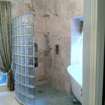 Transitional Walk-in Shower