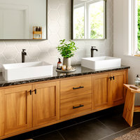 Karran 1-Hole 1-Handle Vessel Faucet With Pop-Up Drain, Matte Black