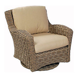 Ebel Dreux Swivel Gliding Lounge Chair - Outdoor Dining Chairs