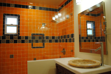 Bathroom - mediterranean bathroom idea in Santa Barbara
