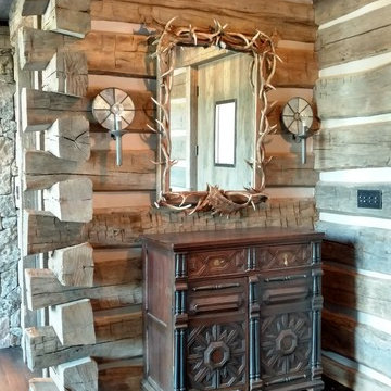 Rustic American Log Stack Siding Jackson, WY
