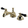 Kingston Brass KS396.PKL Restoration Onyx Widespread Bathroom - Polished Brass