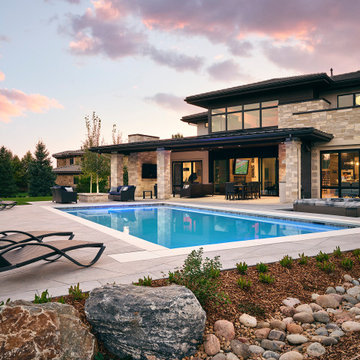 Transitional Smart Home in The Preserve
