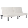 Safavieh Noho Foldable Futon Bed, White/Silver