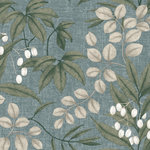 Graham & Brown - Superfresco Easy Persephone Wallpaper, Duck Egg - Persephone Duck Egg is the perfect way to add a soft pop of color into your home whilst embracing classy style. With intertwining leaves on a textured backdrop, perfect in any home.