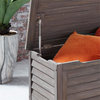 Homestyles Maho Gray Wood Outdoor Deck Box