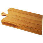 Enrico - 14.5" Charcuterie Paddle Board - 14.5" X 8" charcuterie board.  These charcuterie boards are handcrafted in the USA using refurbished 150-year-old edge-grain lumber.  Each piece shows signs of the previous use.  Food-safe mineral oil finish.  Hand wash only.