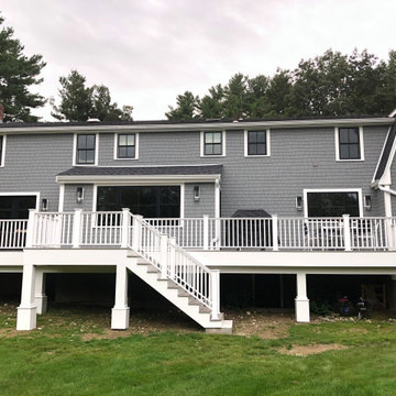 James Hardie Siding with Pella Windows and new deck