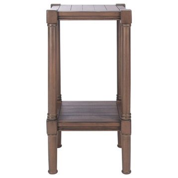 Ebbo Square Accent Table Brown