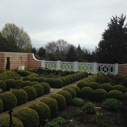 upper parterre garden wall and entry - Home Fencing And Gates