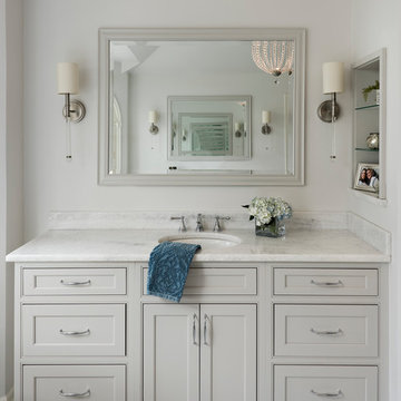 Hinsdale french flair master bath