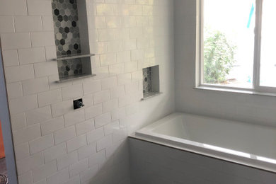 Mid-sized minimalist bathroom photo in Seattle