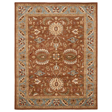 Safavieh Heritage Collection HG968 Rug, Brown/Blue, 9'6" X 13'6"