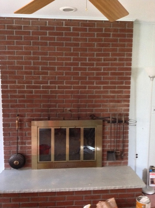 What To Do With Maroon Brick Fireplace