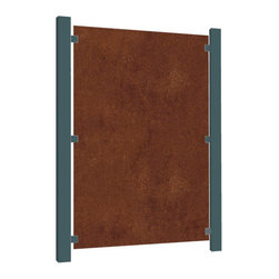 Corten Steel Plain Panel - Home Fencing And Gates
