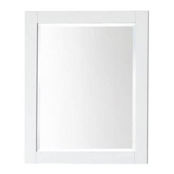 AVANITY 14000-M24-WT BROOKS MODERO TRIBECA MIRROR - 24 INCH WHITE - Bath Products