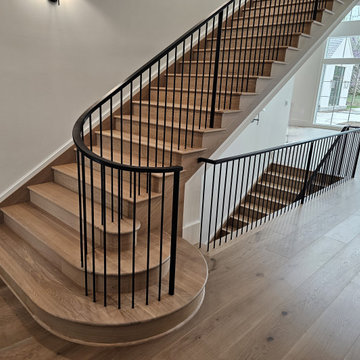Project #119 | White Oak Staircase with Stacked Bullnose Detail